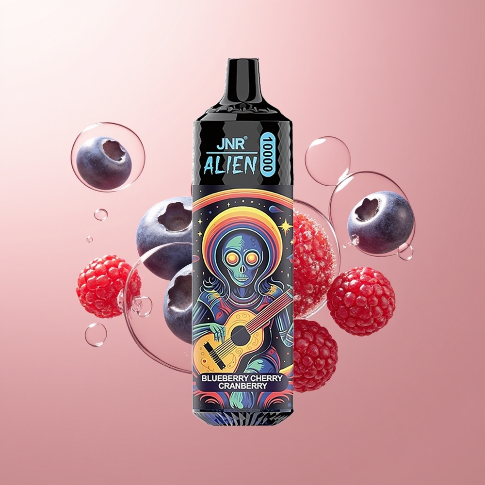 Blueberry Cherry Cranberry JNR Alien 10000 Puffs LED RGB