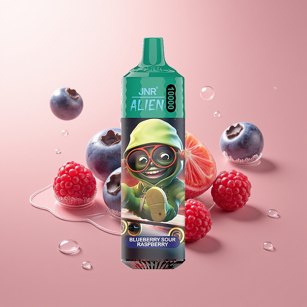 Blueberry Sour Raspberry JNR Alien 10000 RGB Puffs