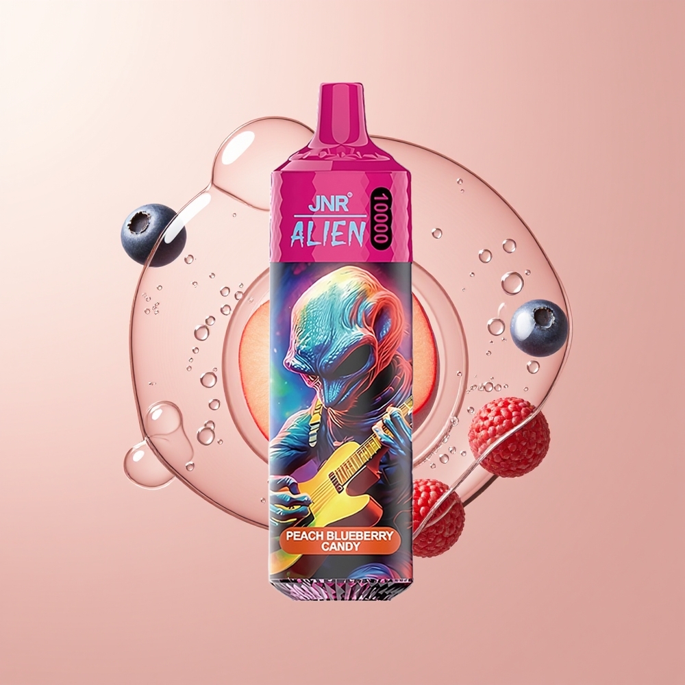 Peach Blueberry Candy JNR Alien 10000 Puffs LED Sporty Design