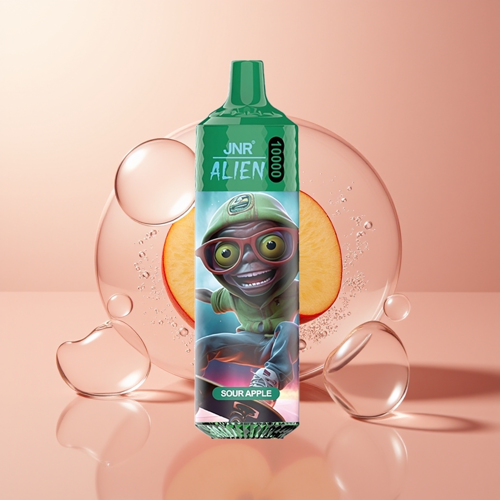 Sour Apple JNR Alien 10000 Puffs LED