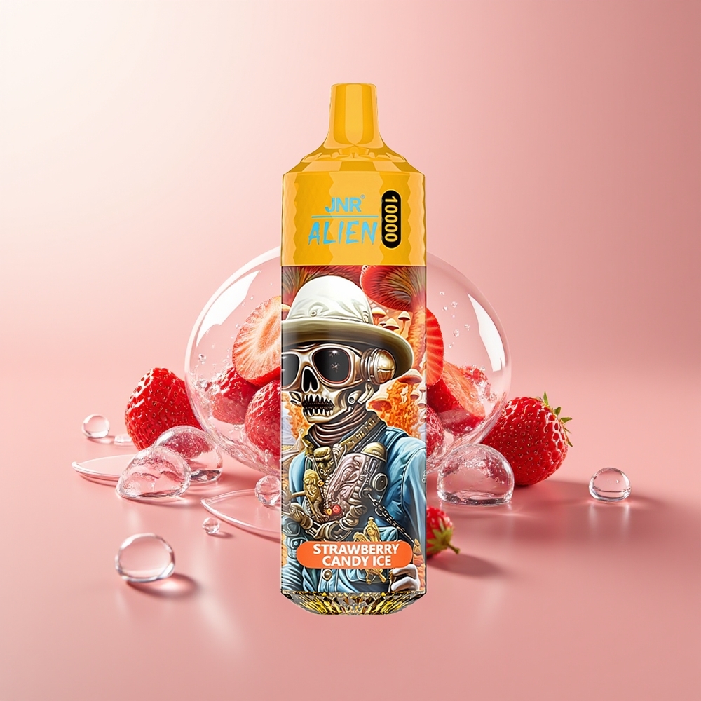 Strawberry Candy Ice JNR Alien 10000 Puffs with RGB LED
