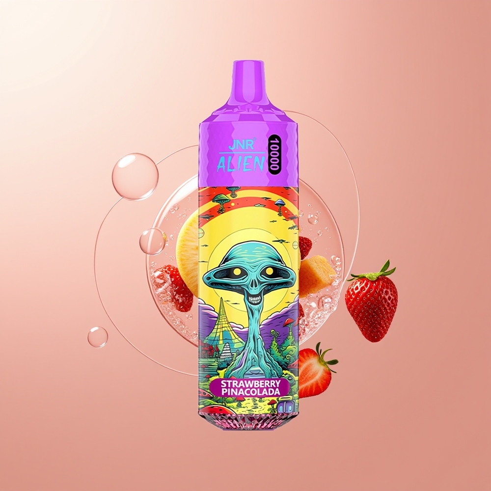 Strawberry Pina Colada JNR Alien 10000 Puffs LED RGB