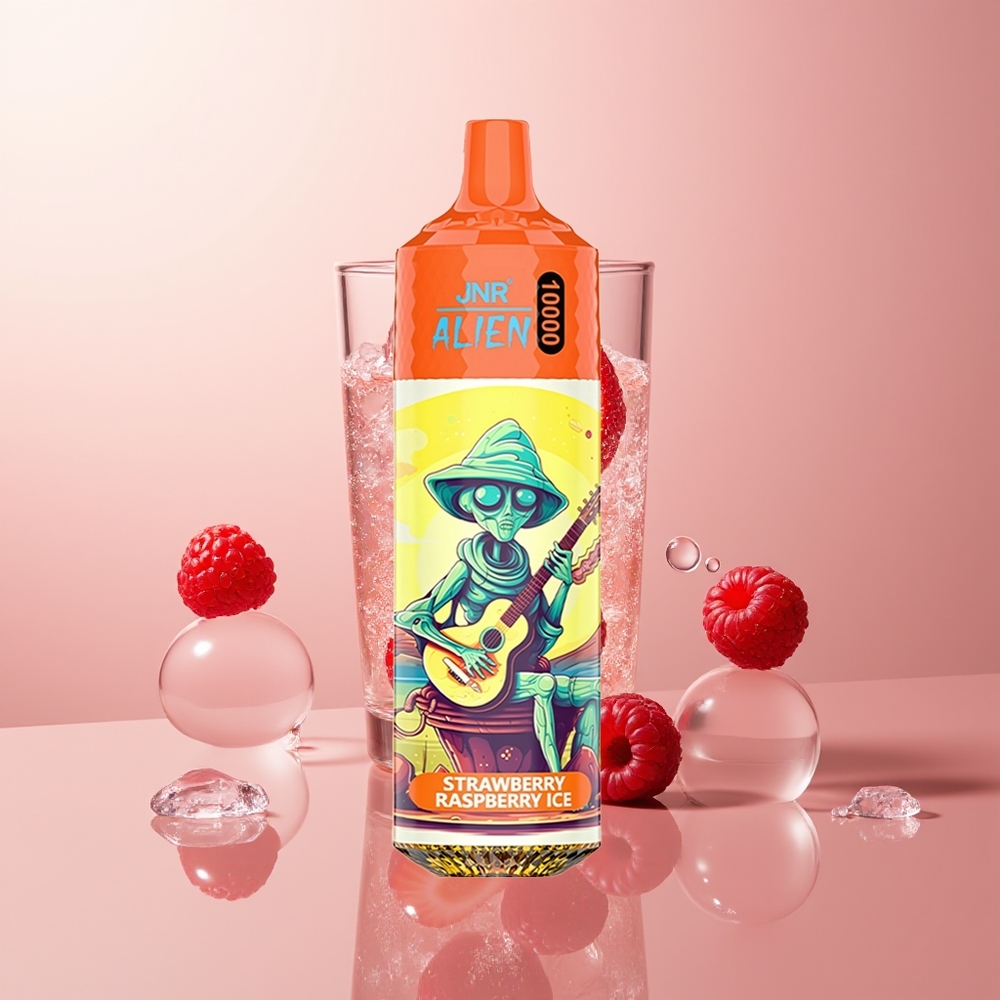 Strawberry Raspberry Ice JNR Alien 10000 Puffs LED Disposable Vape