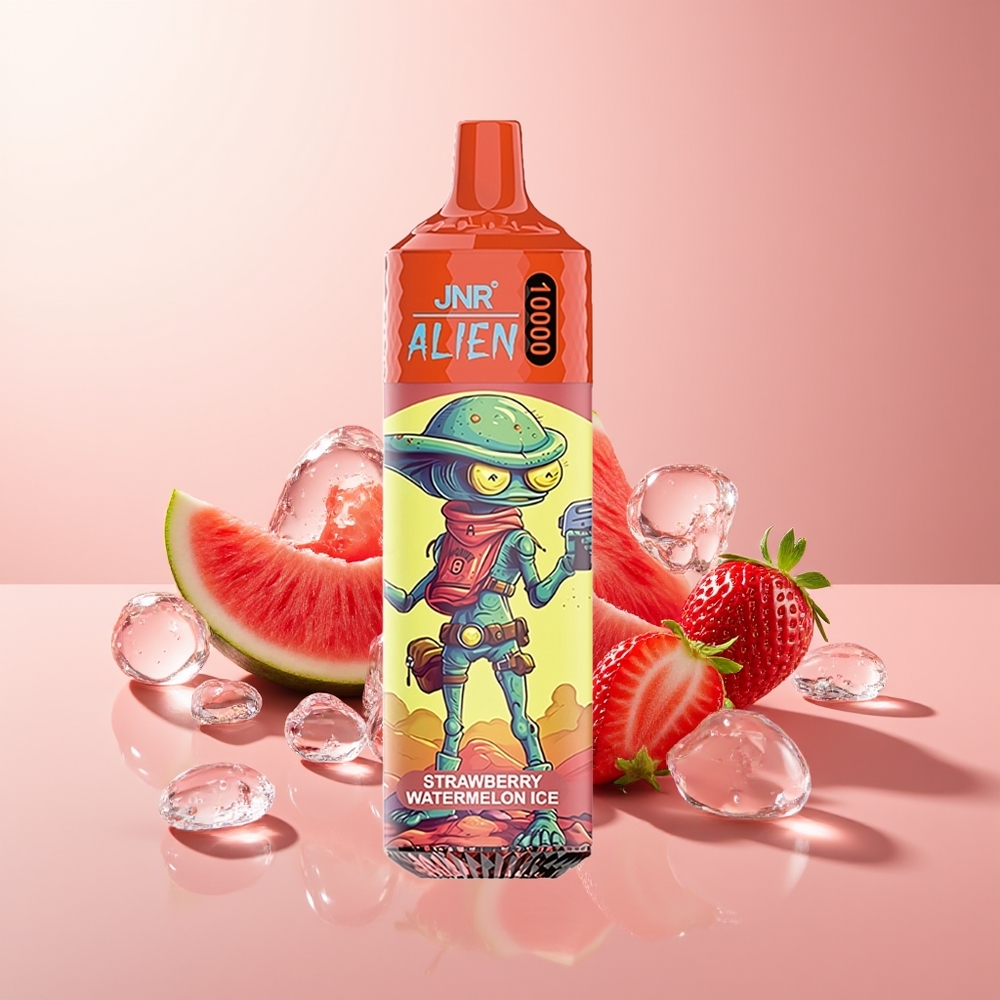 Strawberry Watermelon Ice JNR Alien 10000 Puffs LED RGB