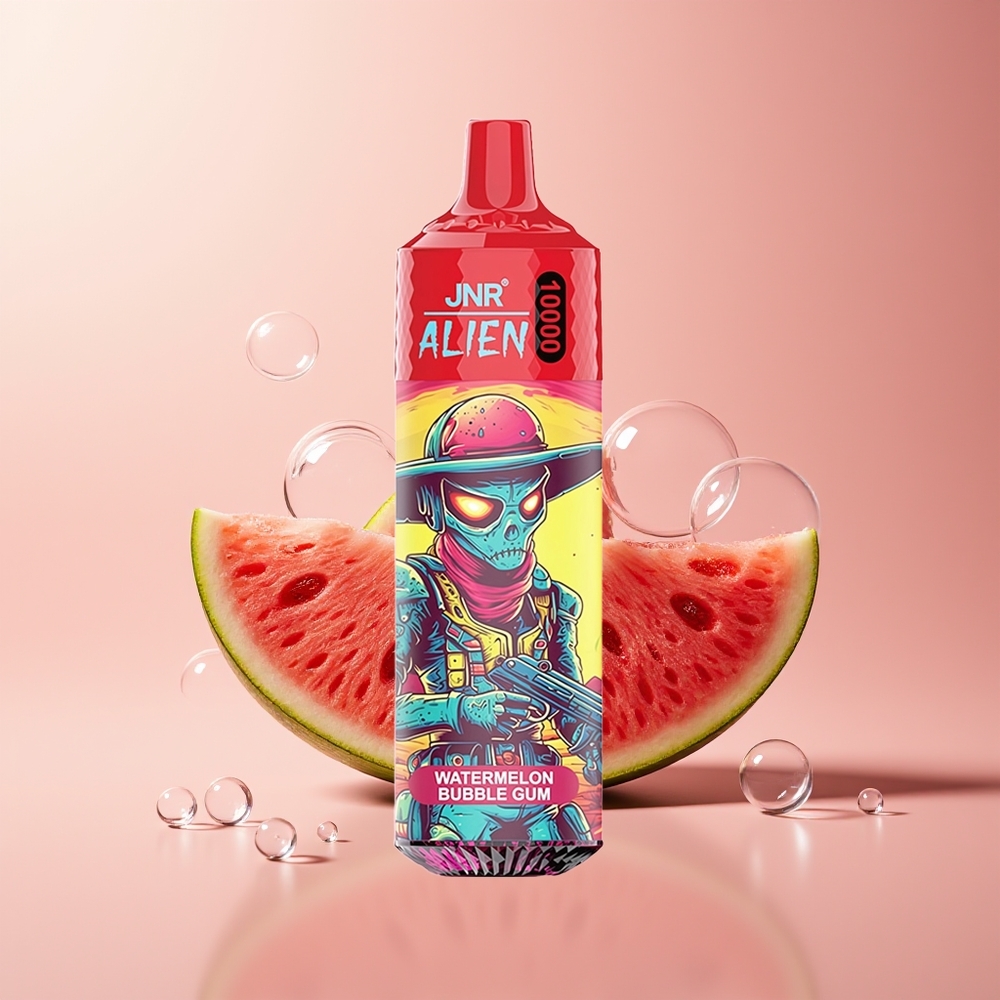 Watermelon Bubble Gum JNR Alien 10000 Puffs RGB LED