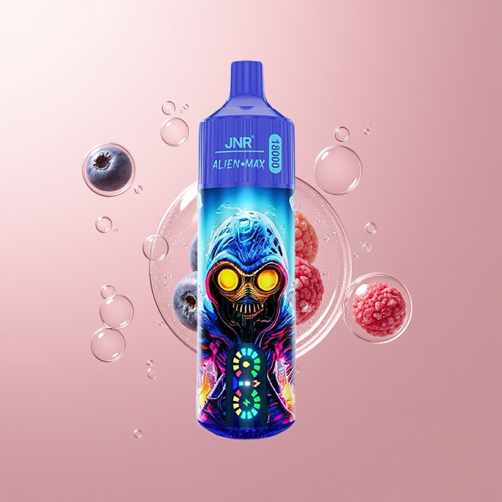 Blueberry Bubblegum JNR Alien Max 18000 Puffs Dual Mesh Coil