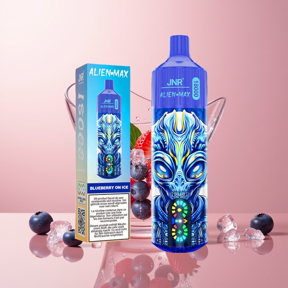 Blueberry On Ice JNR Alien Max 18000 Puffs Dual Mesh Coil