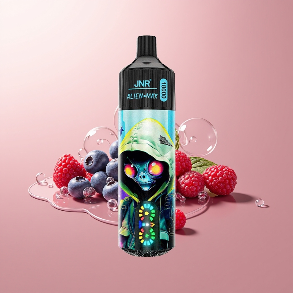 Blueberry Raspberry JNR Alien Max 18000 Puffs Dual Mesh Disposable Vape
