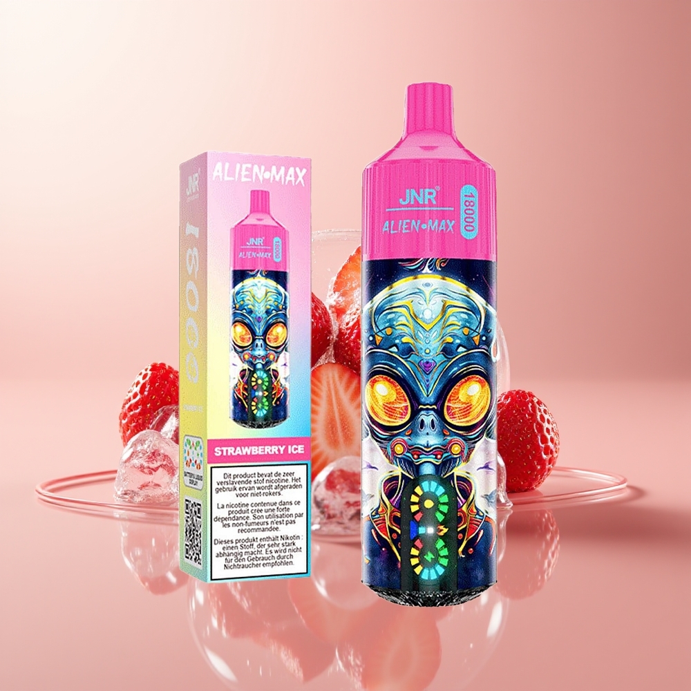 Strawberry Ice JNR Alien Max 18000 Puffs Dual Mesh Coil