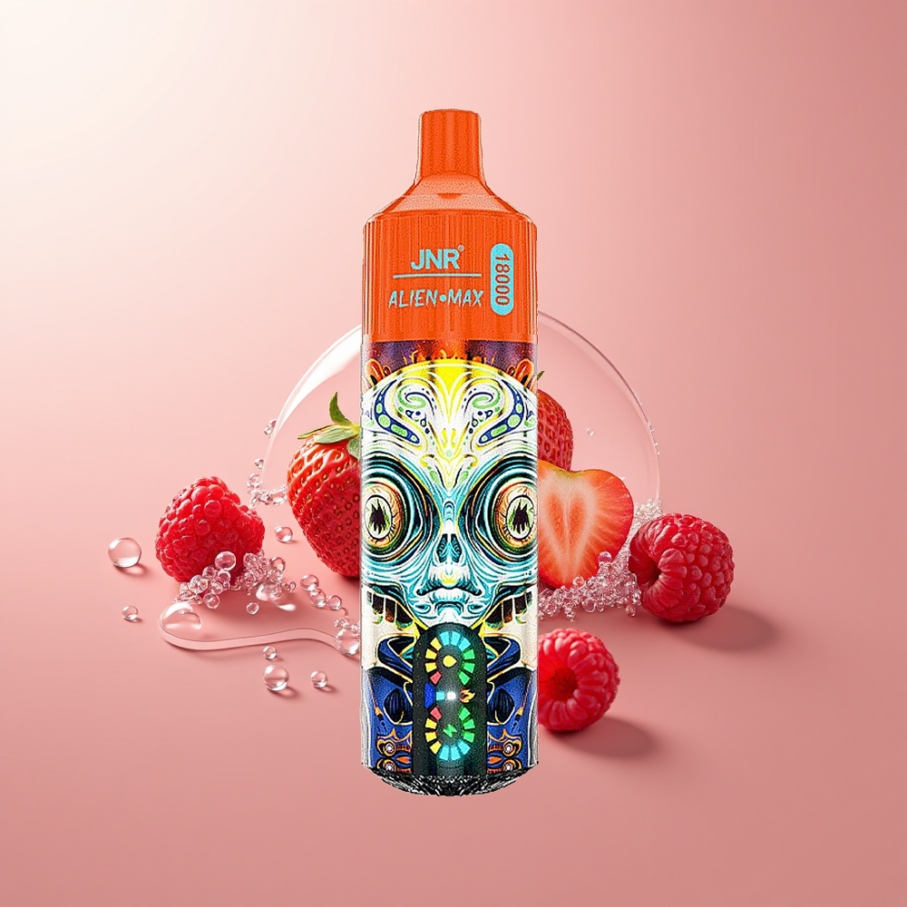 Strawberry Raspberry Cherry JNR Alien Max 18000 Puffs Dual Mesh Disposable Vape