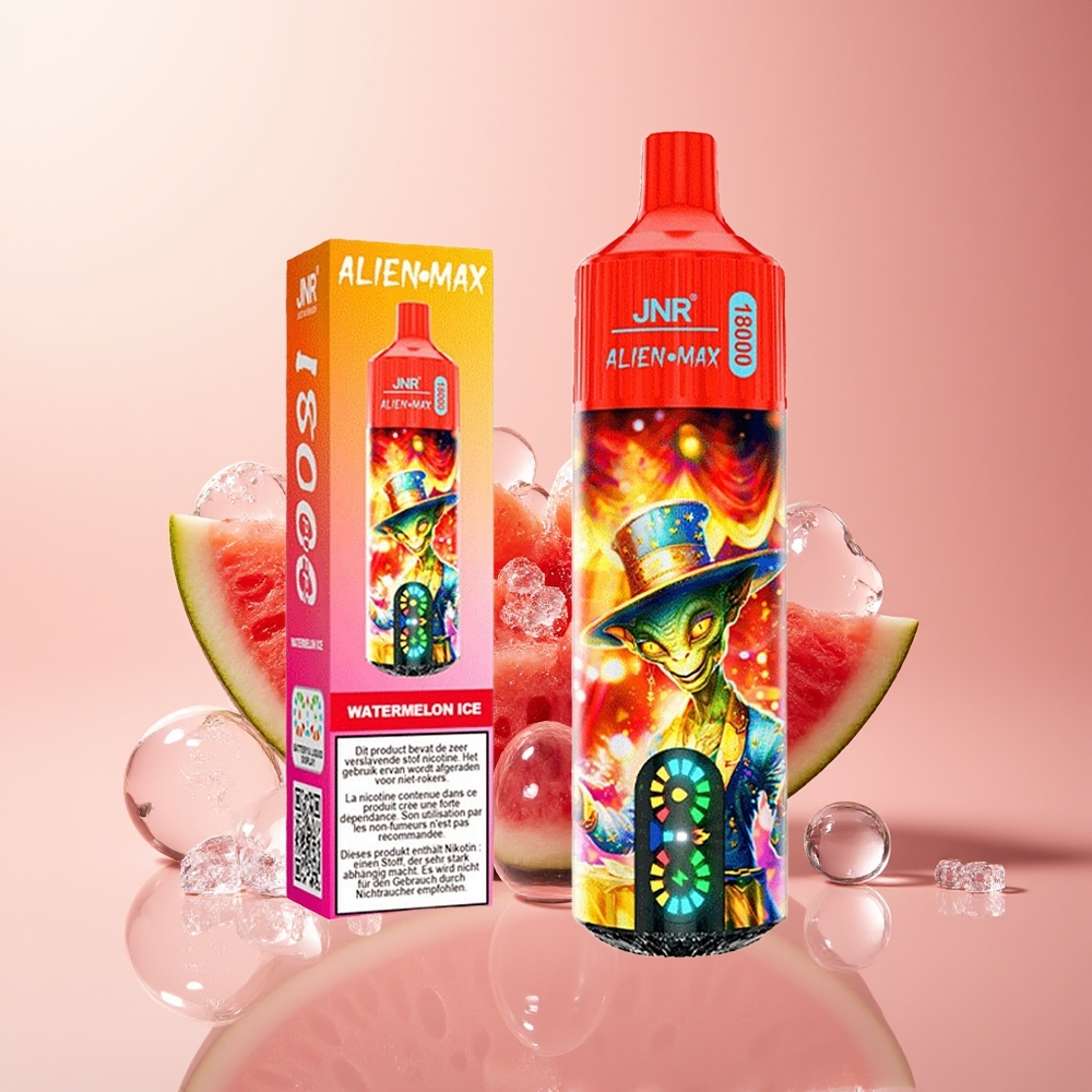 Watermelon Ice JNR Alien Max 18000 Puffs Dual Mesh Disposable Vape