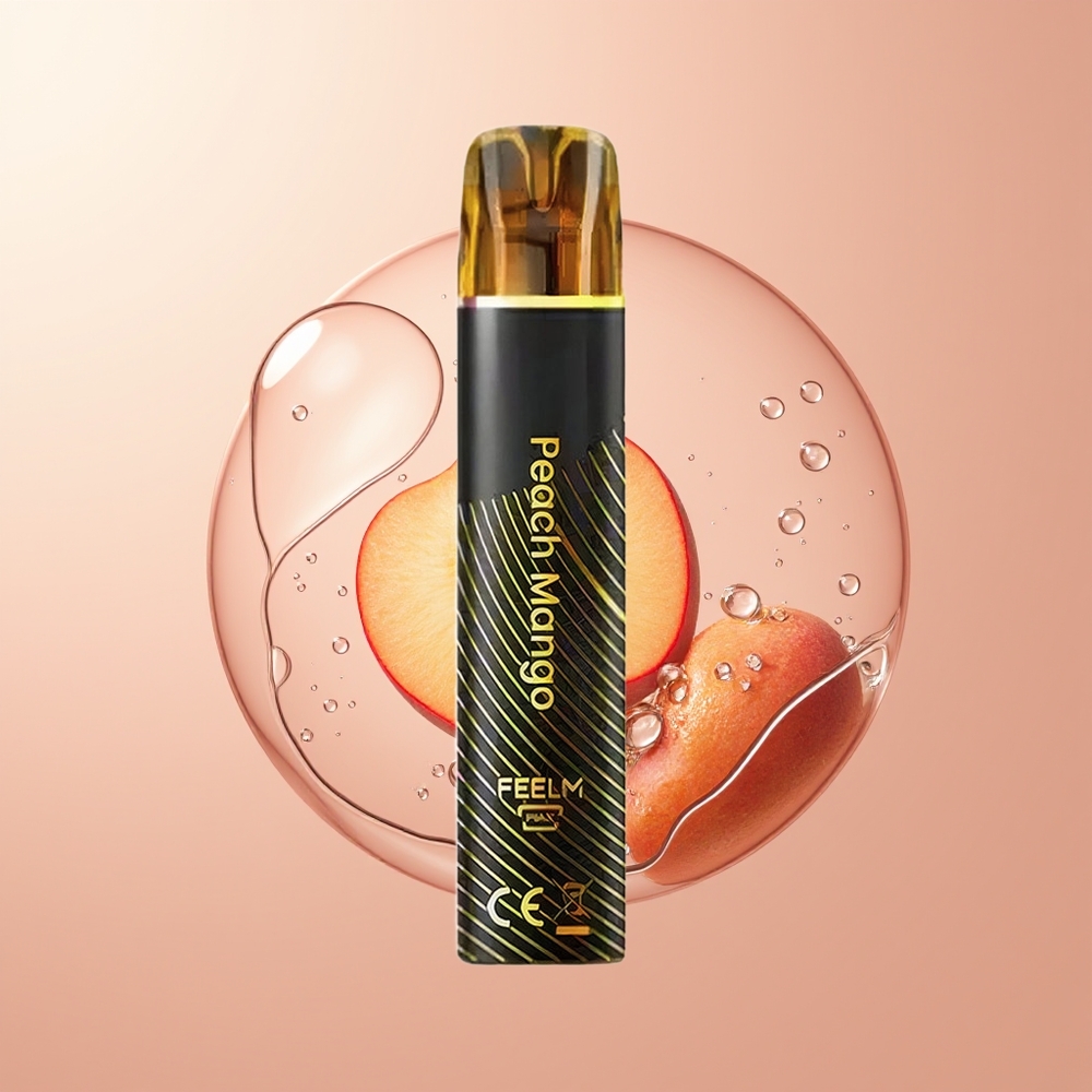 Peach Mango JNR Black&Golden 800 Puffs Disposable Vape 2% Nicotine