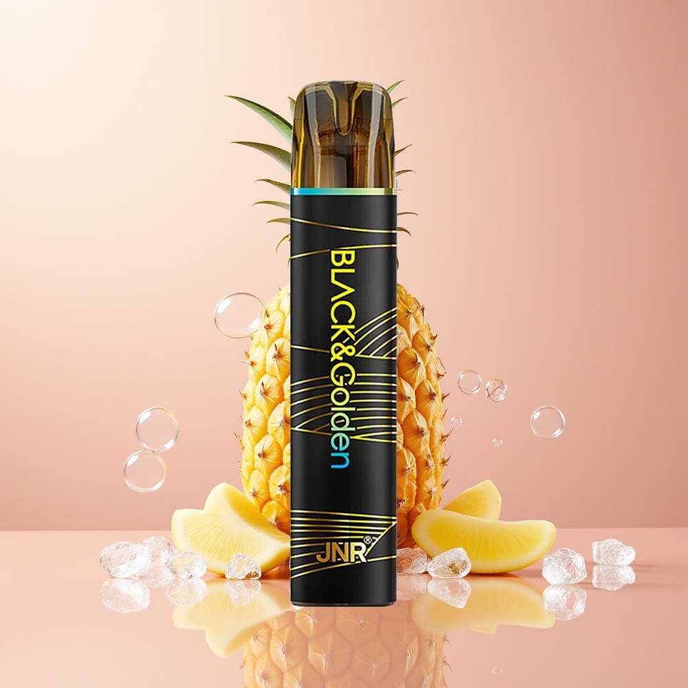 Pineapple Ice JNR Black&Golden 800 Puffs Disposable Vape 2% Nicotine