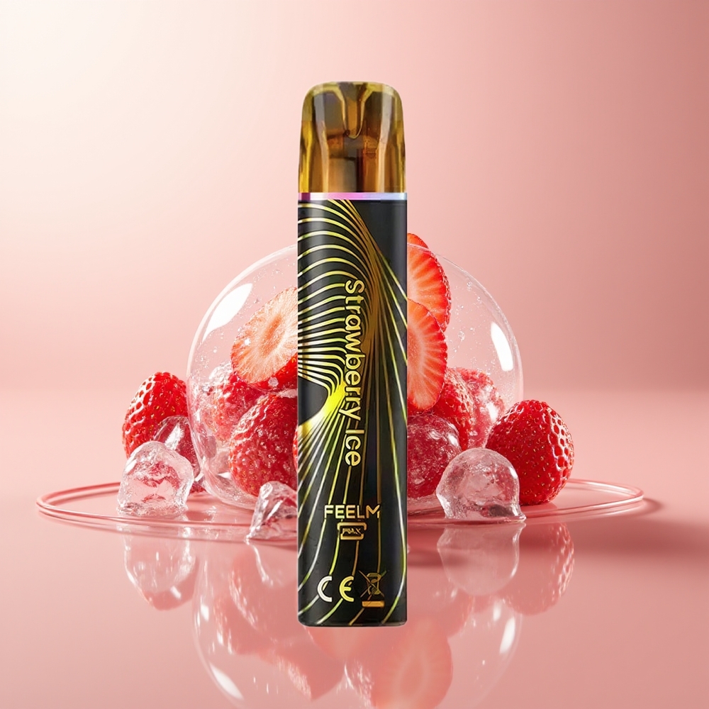 Strawberry Ice JNR Black&Golden 800 Puffs Disposable Vape TPD