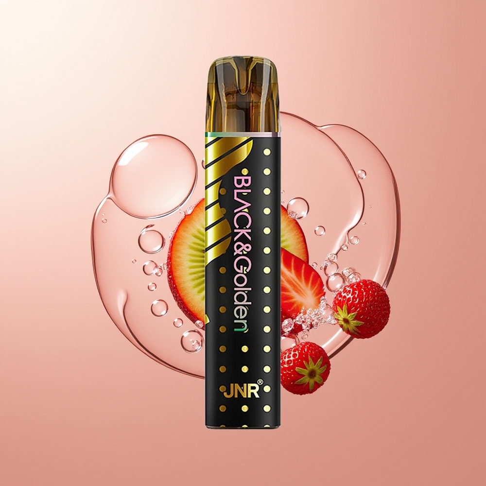 Strawberry Kiwi JNR Black&Golden 800 Puffs Disposable Vape