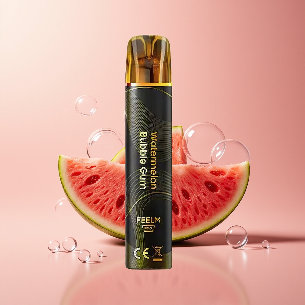Watermelon Bubble Gum JNR Black&Golden 800 Puffs Disposable Vape 550mAh