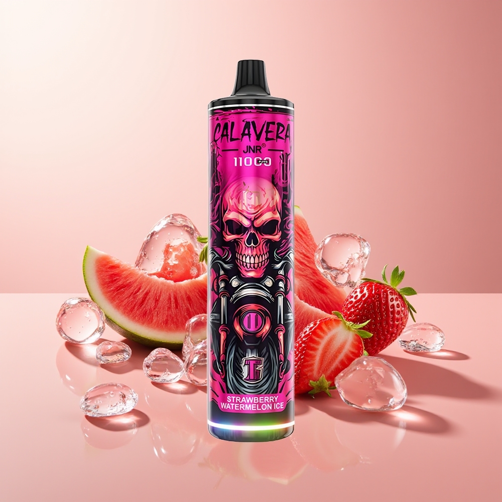 Strawberry Watermelon Ice JNR Calavera 11000 Puffs Mesh Coil