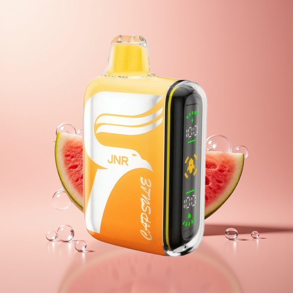 Watermelon Lychee JNR Capsule 15000 Puffs Dual Mesh Coil Disposable Vape