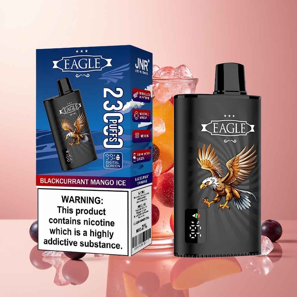 Blackcurrant Mango Ice JNR EAGLE Smart 23000 Puffs Digital Screen
