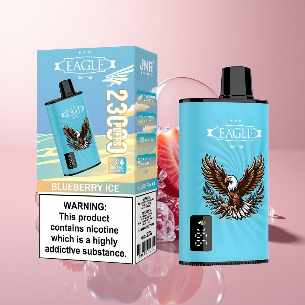 Blueberry Ice JNR EAGLE Smart 23000 Puffs Digital Screen Disposable Vape