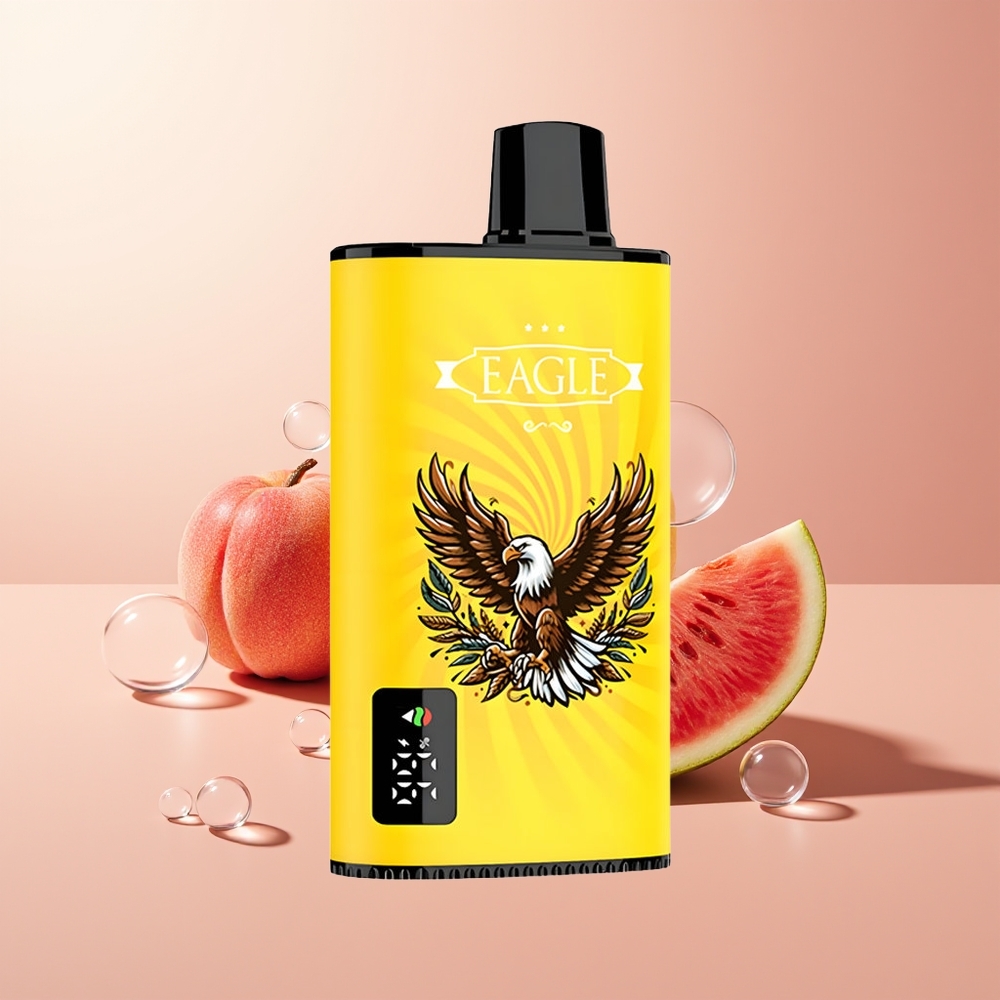 Peach Mango Watermelon JNR EAGLE Smart 23000 Puffs Digital Screen Disposable Vape