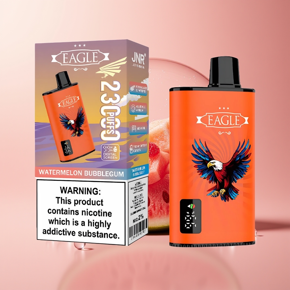 Watermelon Bubblegum JNR EAGLE Smart 23000 Puffs Disposable Vape with Digital Screen