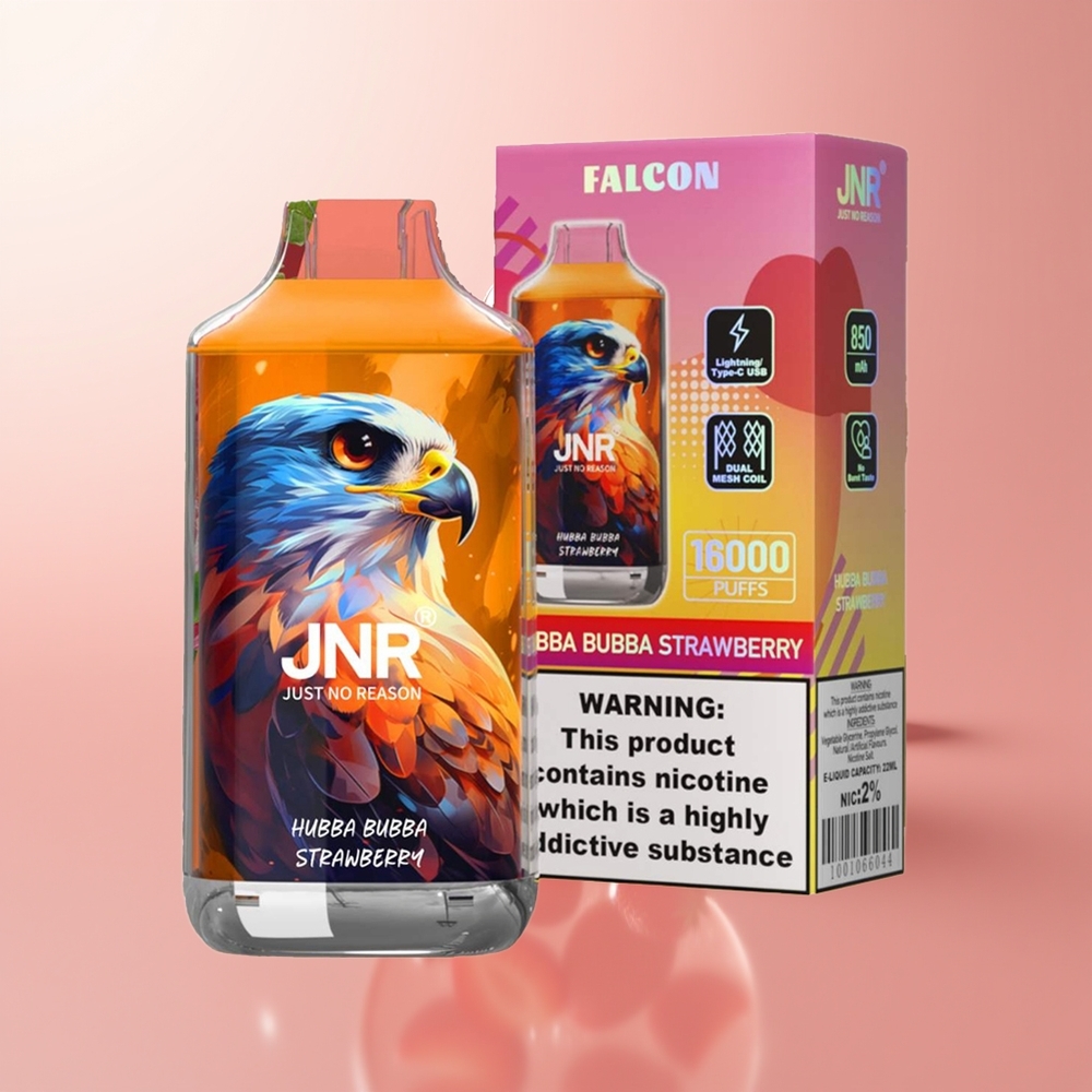 Hubba Bubba Strawberry JNR Falcon 16000 Puffs Disposable Vape