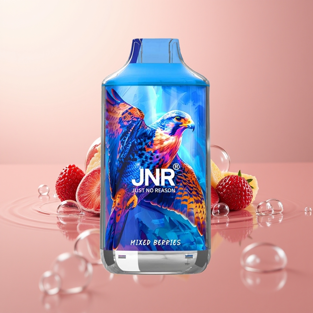 Mixed Berries JNR Falcon 16000 Puffs Smart LED Display