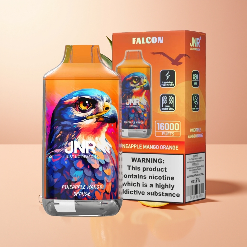 Pineapple Mango Orange JNR Falcon 16000 Puffs Dual Mesh Coil