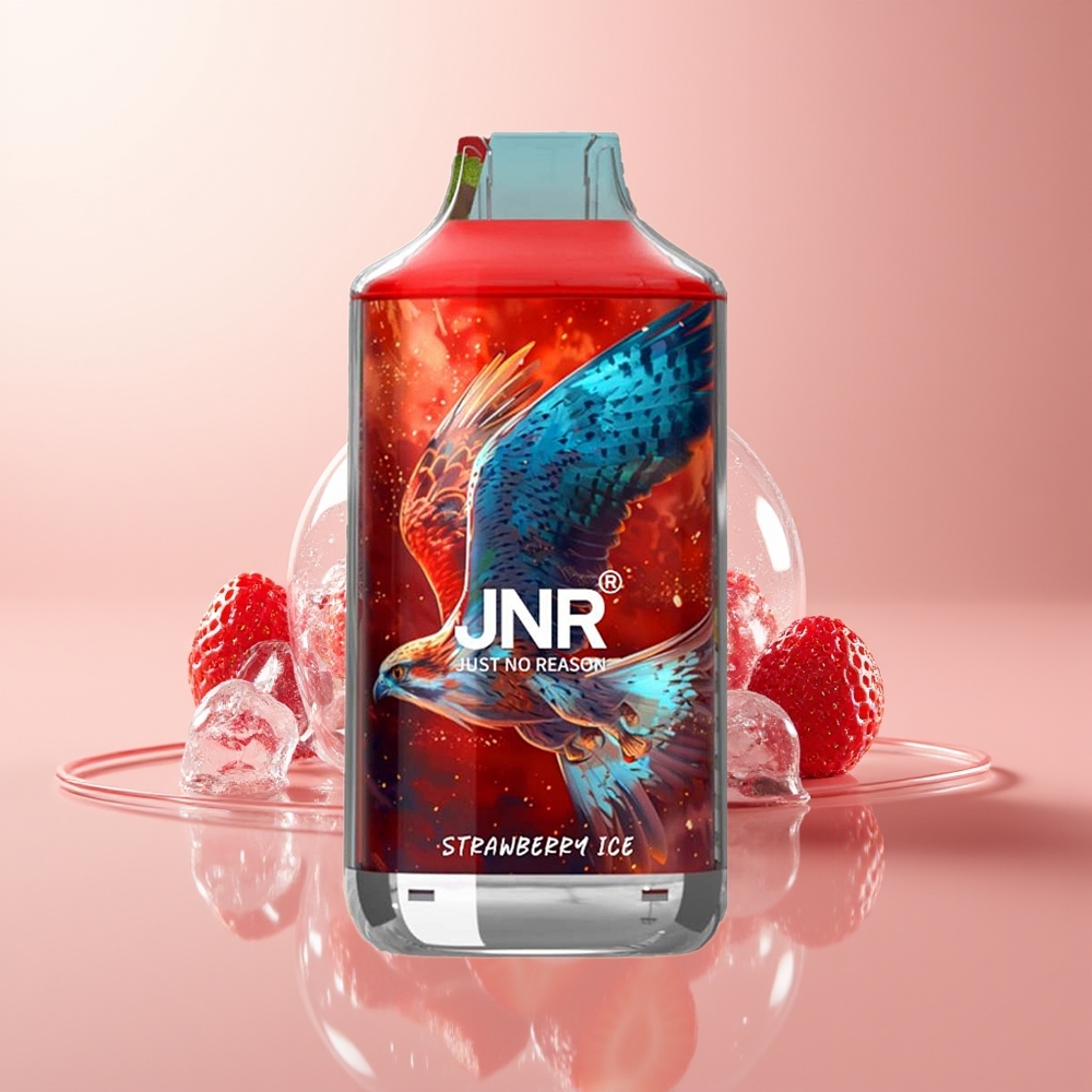 Strawberry Ice JNR Falcon 16000 Puffs Dual Mesh Coil