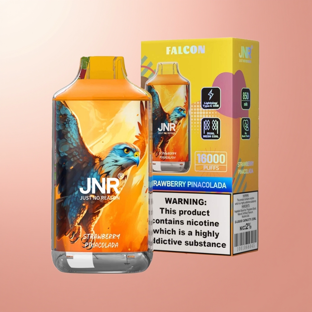Strawberry Pina Colada JNR Falcon 16000 Puffs Dual Mesh Coil