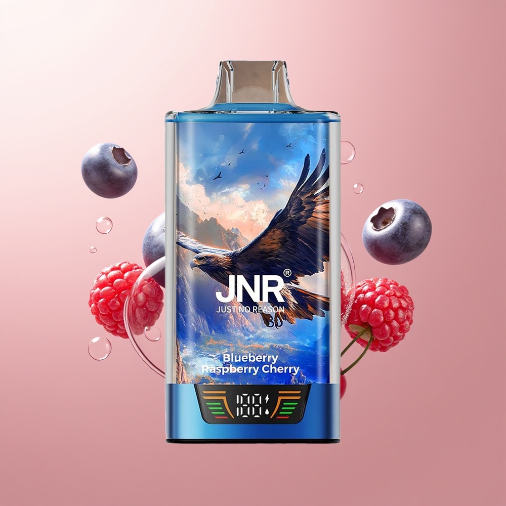 Blueberry Raspberry Cherry JNR Falcon Pro 28000 Puffs Dual Mesh Coil