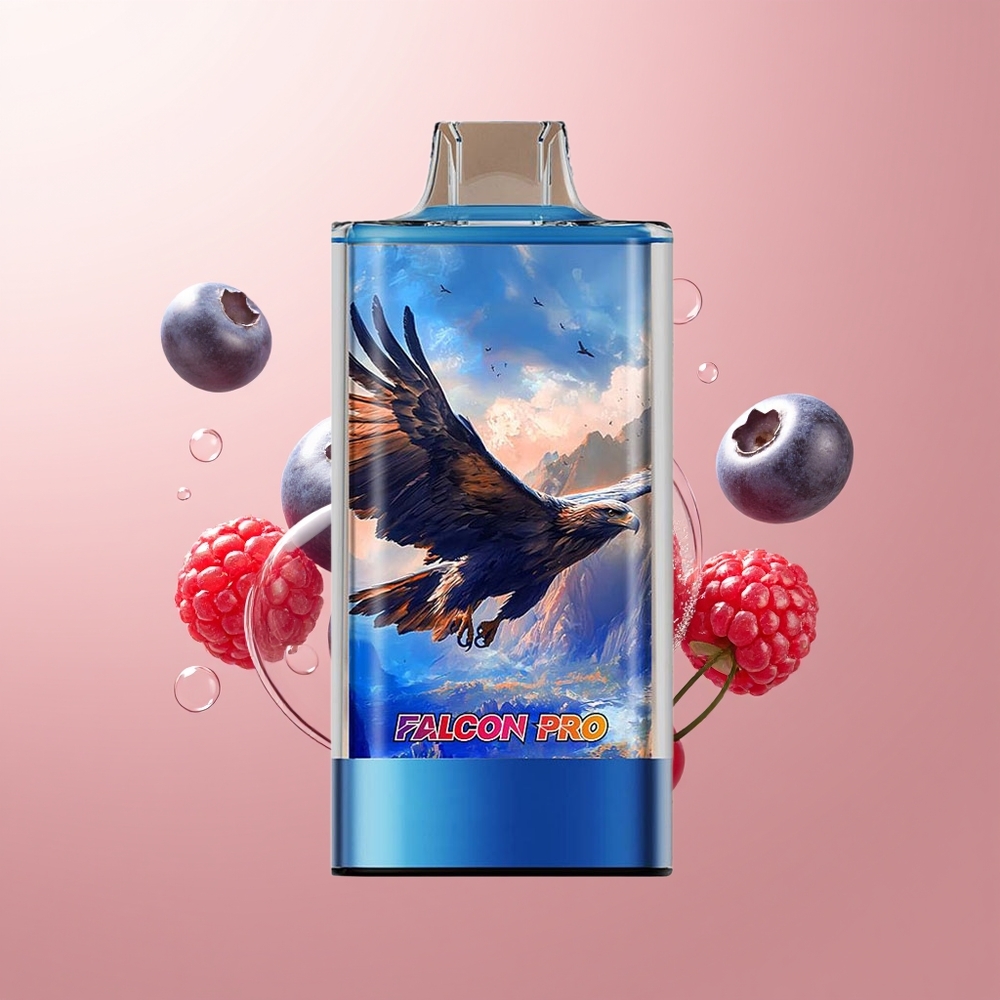 Blueberry Raspberry Cherry JNR Falcon Pro 28000 Puffs Dual Mesh Coil