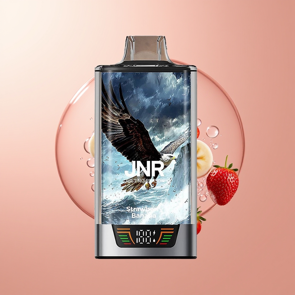 Strawberry Banana JNR Falcon Pro 28000 Puffs Smart Display