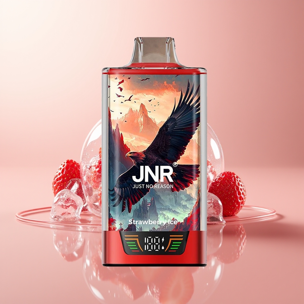 Strawberry Ice JNR Falcon Pro 28000 Puffs Dual Mesh Coil