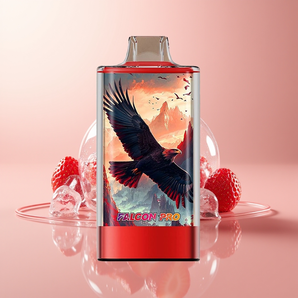 Strawberry Ice JNR Falcon Pro 28000 Puffs Dual Mesh Coil