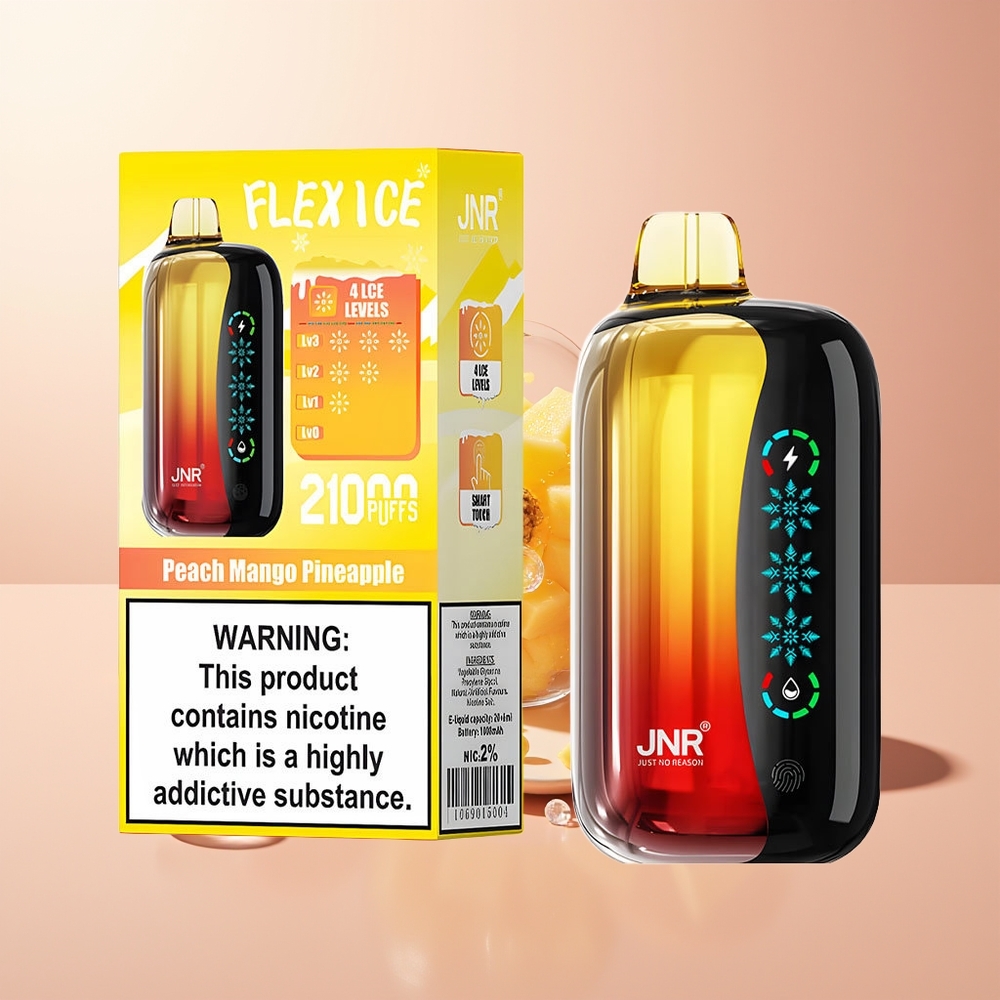 Peach Mango Pineapple JNR Flex Ice 21000 Puffs Adjustable Ice