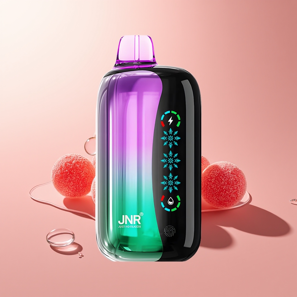 Sour Cherry Gummies JNR Flex Ice 21000 Puffs Adjustable Airflow Disposable Vape