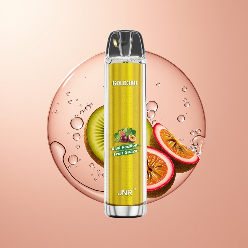 Kiwi Passion Fruit Guava JNR Glod380 6000 Puffs Disposable Vape