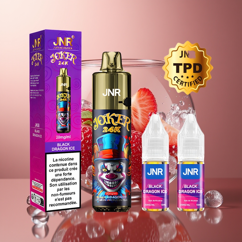 Black Dragon Ice JNR Joker 24K 24000 Puffs Disposable Vape