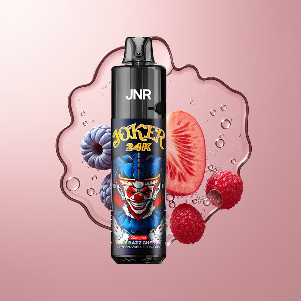 Blue Razz Cherry JNR Joker 24000 Puffs Disposable Vape 2% Nicotine