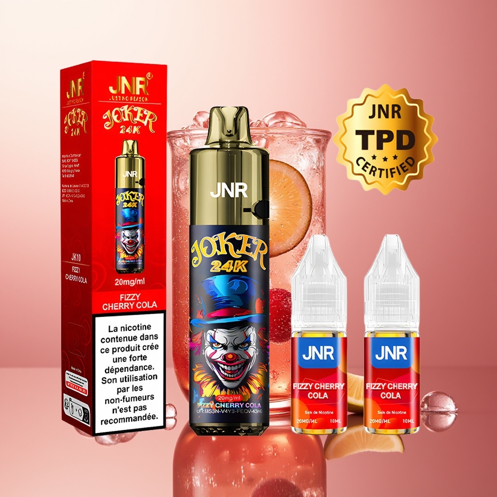 Fizzy Cherry Cola JNR Joker 24K 24000 Puffs Disposable Vape