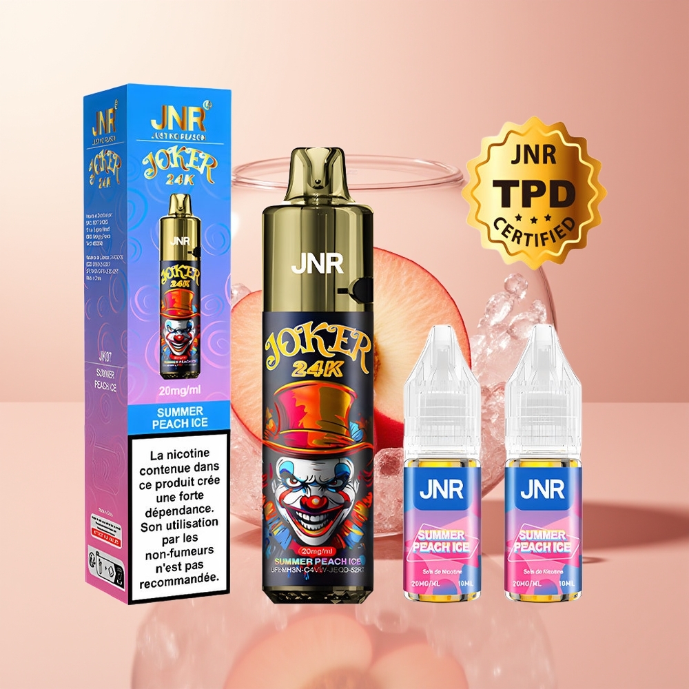 Summer Peach Ice JNR Joker 24K Puffs 24000 Disposable Vape