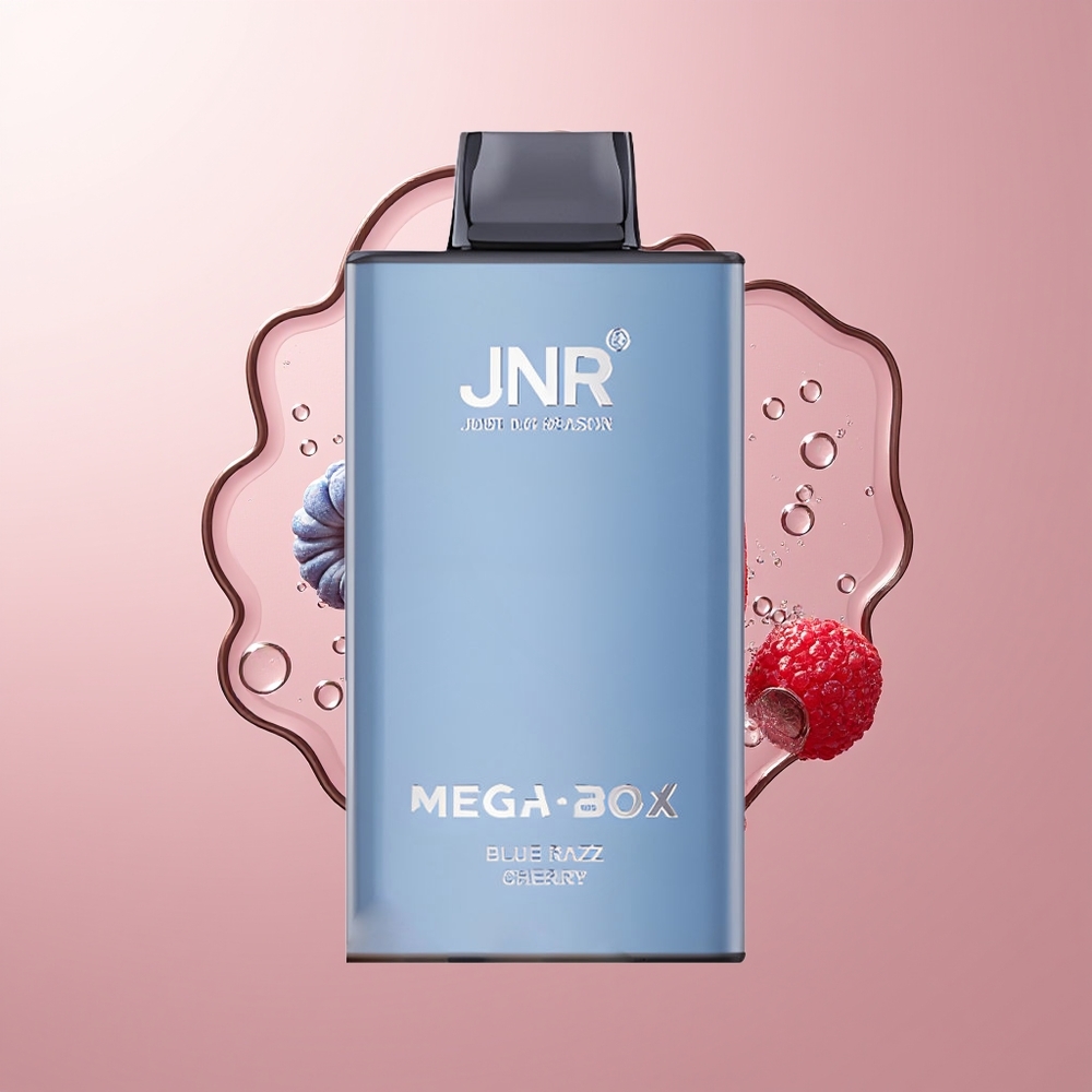 Blue Razz Cherry JNR Mega Box 25000 Puffs Disposable Vape 30ml E-liquid Capacity