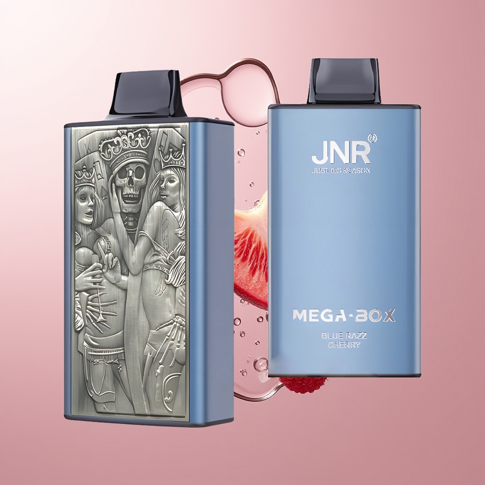 Blue Razz Cherry JNR Mega Box 25000 Puffs Disposable Vape 30ml E-liquid Capacity