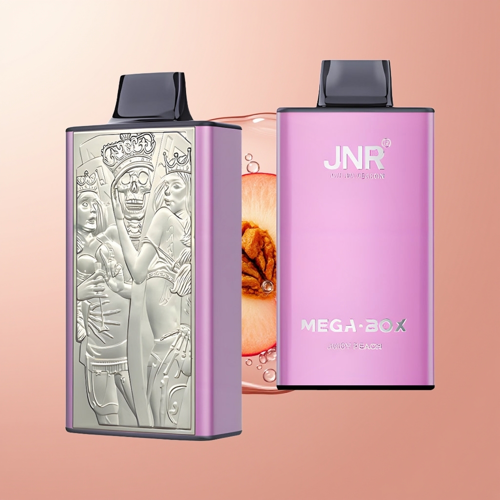 Juicy Peach JNR Mega Box 25000 Puffs Disposable Vape 30ml E-liquid Capacity