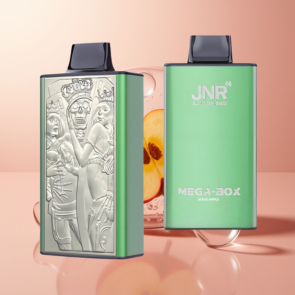Sour Apple JNR Mega Box 25000 Puffs Disposable Vape Dual Mesh Coil