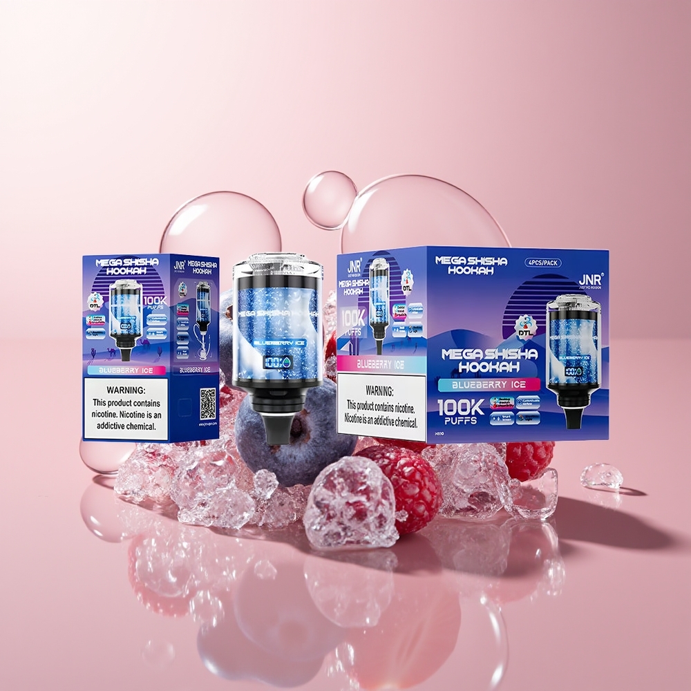 Blueberry Ice JNR Mega Shisha Hookah 100K Desktop Compatibility