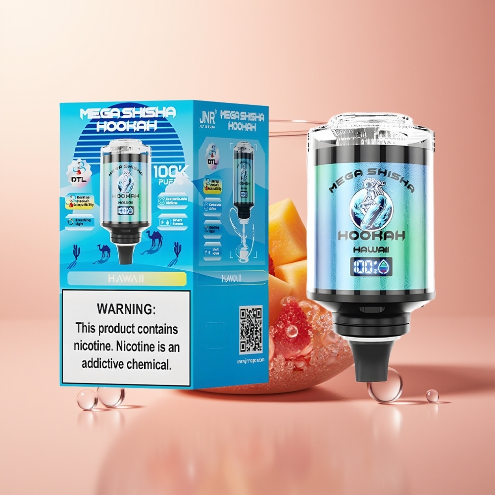 Hawaii JNR Mega Shisha Hookah 100K Desktop 2200mAh