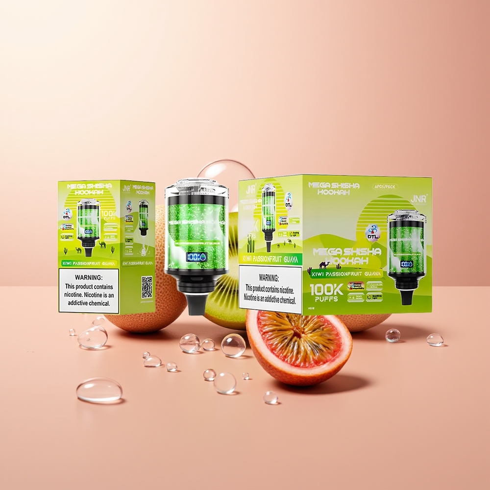 Kiwi Passionfruit Guava JNR Mega Shisha Hookah 100K Desktop Compatibility 100000 puffs